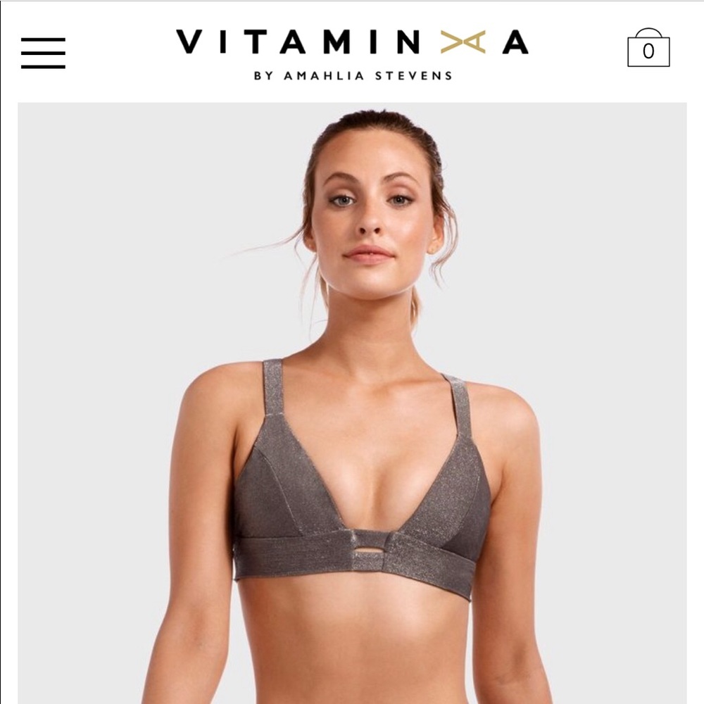Vitamin A- Gold shimmer swim suit